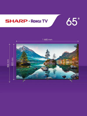 Smart Tv Sharp Roku TV 65 Pulgadas 4K Ultra Hd LED 4T-C65EL8