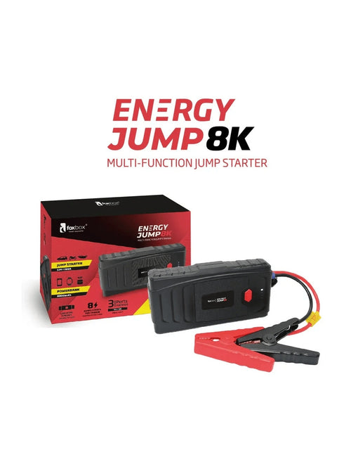 Arrancador de Baterias de Auto Portatil + Power Bank - Energy Jump 8K: 1500A