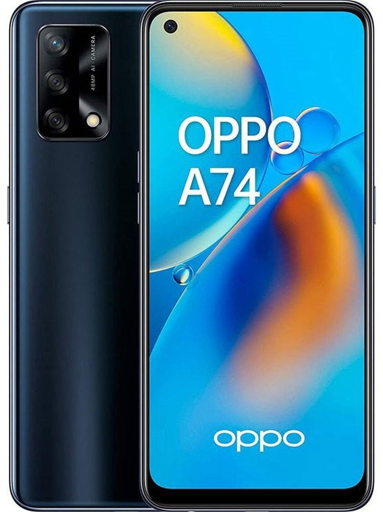 Celular Oppo A74 Dual SIM 128 GB + 6 GB RAM - Bateria 5000 mAh Negro