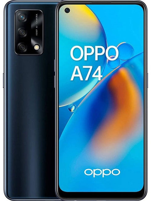 Celular Oppo A74 Dual SIM 128 GB + 6 GB RAM - Bateria 5000 mAh Negro