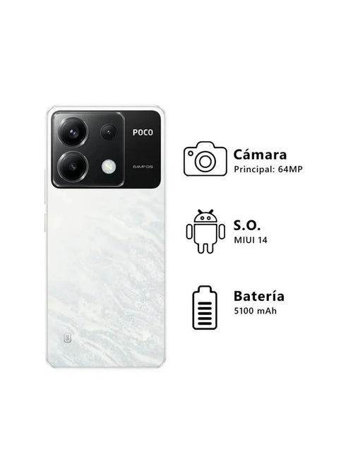 Celular POCO X6 5G 256GB/8GB Ram Dual Sim - Blanco