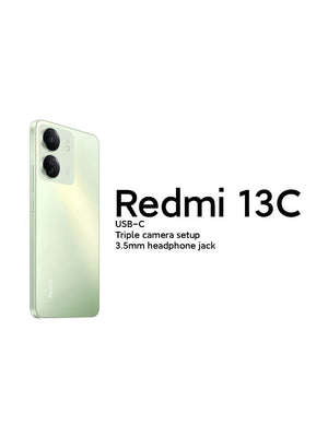 Celular Xiaomi Redmi 13C 4G LTE 128GB + 4GB 6.7 pulgadas 50MP triple cámara - Verde