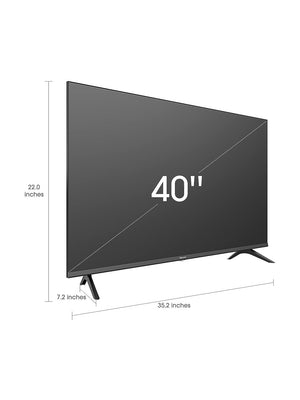 Hisense Serie A4 40 Pulgadas Clase FHD Smart Android TV con DTS Virtual X, Modos de Juego y Deportes, Chromecast Integrado, compatibilidad con Alexa 40A4H, Nuevo Modelo 2022 Negro