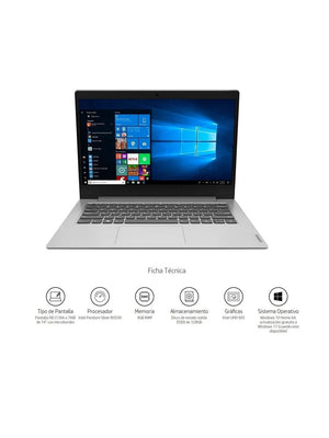 Laptop IdealPad 1 Lenovo 128GB/4GB RAM 14 Pulgadas Intel Pentium Silver N5030 +Audifonos