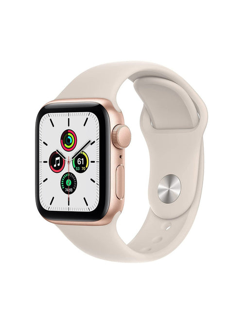 Reloj Apple Watch SE GPS Color Oro de 40MM y Correa Deportiva Blanco Estelar
