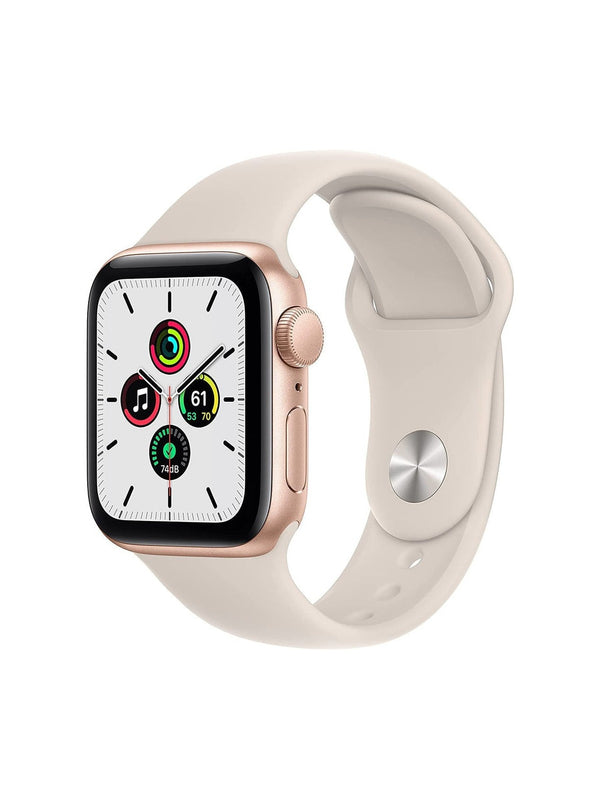Reloj Apple Watch SE GPS Color Oro de 40MM y Correa Deportiva Blanco Estelar