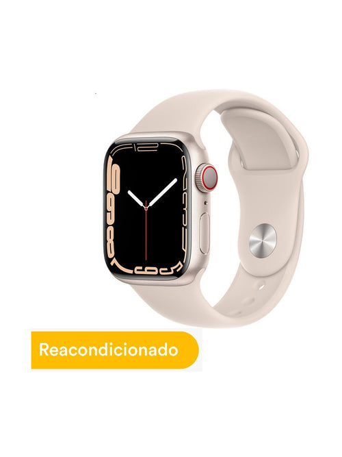 Reloj Apple Watch Serie 7 41mm Starlight Aluminium Blanco Estelar - GPS REACONDICIONADO