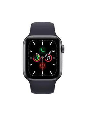 Reloj Inteligente Apple Watch SE GPS con Caja de Aluminio Gris Espacial de 40MM y Correa Negra-Monitoreo de Frecuencia Cardiaca, Resistente al Agua