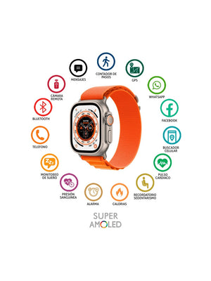 Reloj Inteligente Smart Watch Ultra Genérico - Compatible iOS y Android