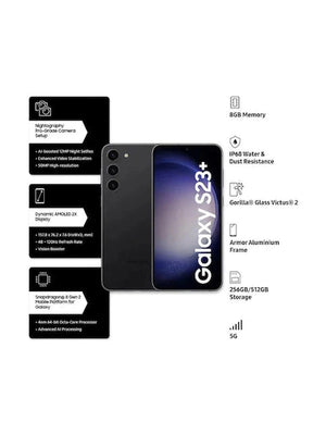 Celular Samsung Galaxy S23 Plus 256GB/8 GB Ram - Negro Reacondicionado A